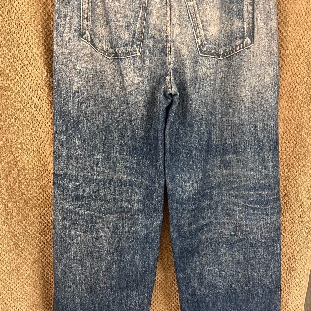 Mila Rosabella Blue Acid Wash viral sweatpants jeans - Picture 3 of 3